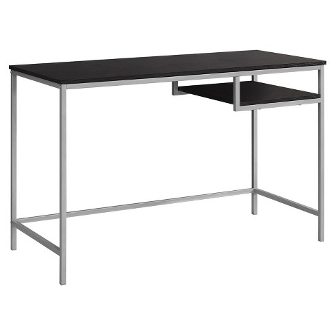 Monarch Specialties Computer Desk Home Office Laptop 48InchL Work Metal Laminate Brown Grey Contemporary Modern - image 1 of 4