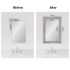 Amanti Art Mirror Makeover Bathroom Mirror Frame Border Kit - Fully Assembled Peel and Stick Frame - Mirror NOT Included - Flair Trim - 4 of 4