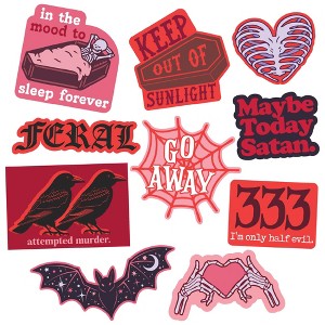 Scary Sticker Extra Large Stickers for Adults Funny Adhesives with Memes - Crazy Dog - 1 of 4