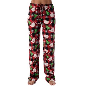 Just Love Womens Christmas Print Knit Jersey Pajama Pants - Winter Cotton PJs - 1 of 2