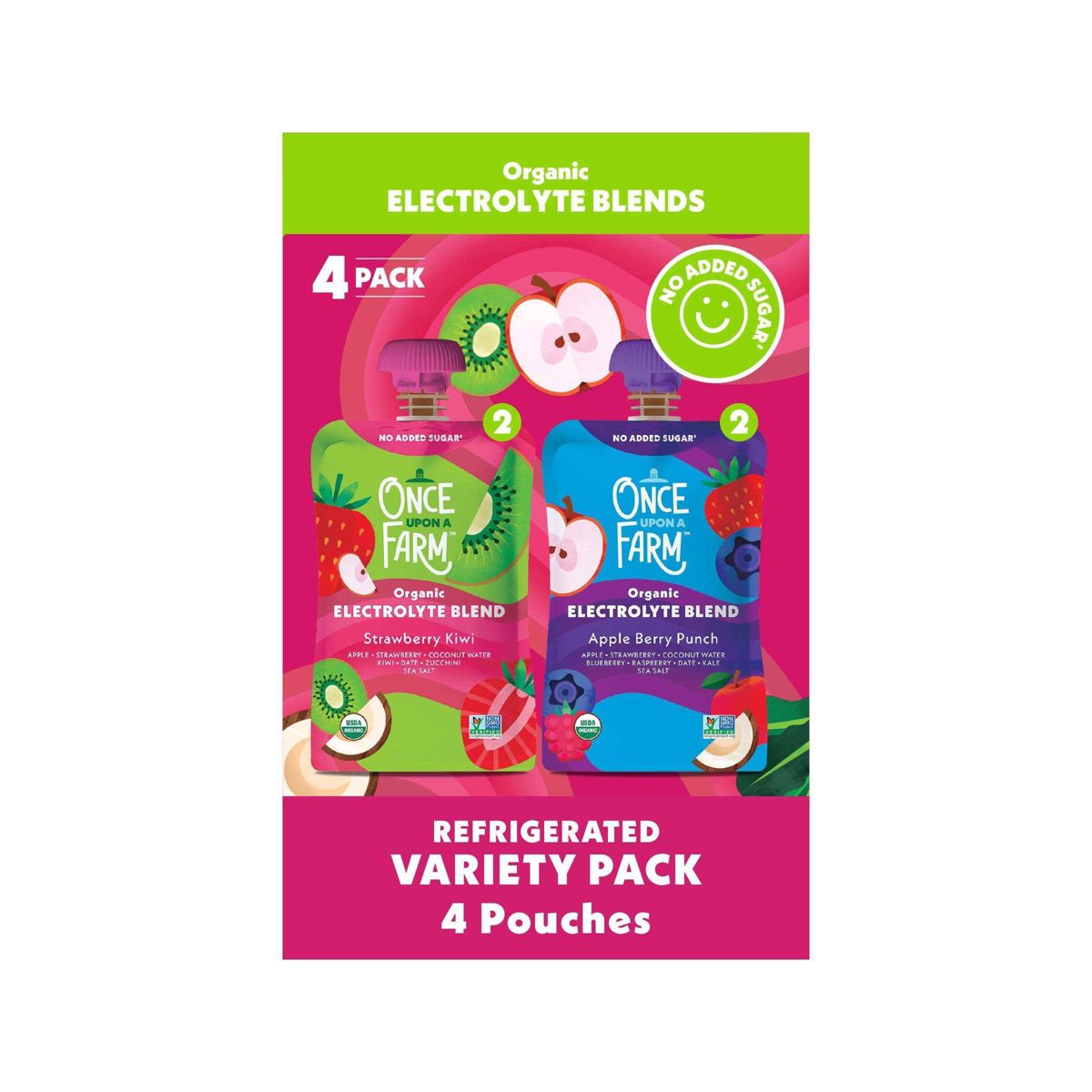 Once Upon a Farm Organic Electrolyte Blends Variety Pack - 4pk/4oz