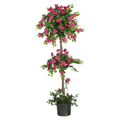 Photo 1 of Nearly Natural 5 Mini Bougainvillea Topiary