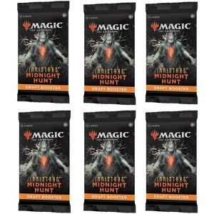 Magic the Gathering 6 Packs MTG Draft Booster Pack Lot MTG Innistrad Midnight Hunt - 1 of 3