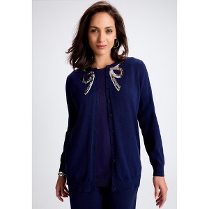 Jessica London Fine Gauge Cardigan - 1 of 4