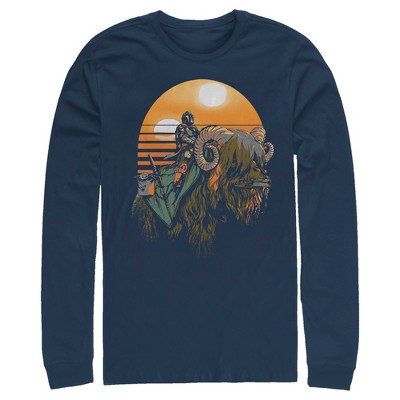 Men's Star Wars The Mandalorian Bantha Riders Long Sleeve Shirt