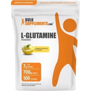 BulkSupplements L-Glutamine Powder - Lemon Italian Ice - 1 of 4