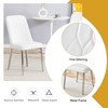 Racxily Modern Dining Chair - Soft PU Leather & Sturdy Metal Legs Dining Chair - Comfortable Design for Kitchen/Bedroom/Office - 3 of 4