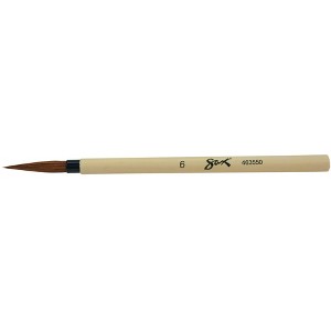 Sax Bamboo Watercolor Paint Brush, Fine Tip, Size 6 - 1 of 4