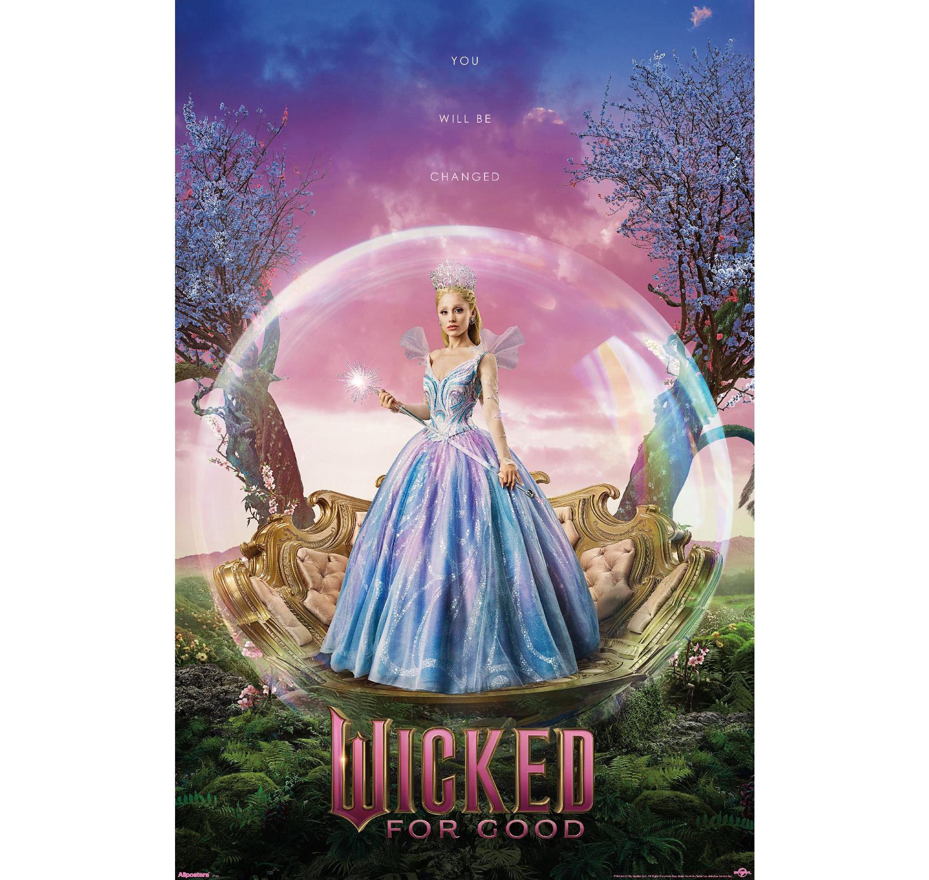 Trends International Wicked: For Good (2025) - Glinda Upland "W" Diptych One Sheet Unframed Wall Poster Prints