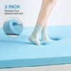FAPO Queen Size Dual Layer 4 Inch Memory Foam Mattress Topper,Including Gel Memory Foam and Desigh Soft Breathable Quilted Pillow Top Mattress Pad - 4 of 4