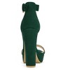Allegra K Women's Open Toe Platform High Block Heel Ankle Strap Sandals - 4 of 4