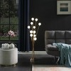 46" In 11-Light Acrylic Globe Aluminun Led Chrysanthe Yellow Gold Metal Floor Lamp - 3 of 4