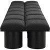 Meridian Furniture,Pavilion Boucle Fabric Bench - 3 of 4