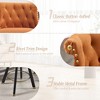 MOONMISS Set of 2 velvet bar chairs,Back pull point design, 360 degree rotation, back pull loop detachable design, rivet decoration - 4 of 4