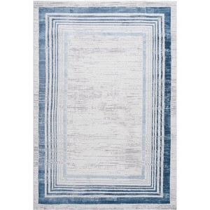 2X3 Rugs, Bordered Non-Shedding Living Room Bedroom Dining Home Office Stylish and Stain Resistant Area Rug - 1 of 4