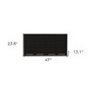 HomeRoots 47" Black Wood Wall Mounted Accent Cabinet With Four Doors - 3 of 4