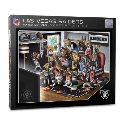 NFL Las Vegas Raiders Purebred Fans 'A Real Nailbiter' Puzzle - 500pc