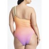 ELOQUII Women's Plus Size One Strap Cutout Detail One Piece - 3 of 4