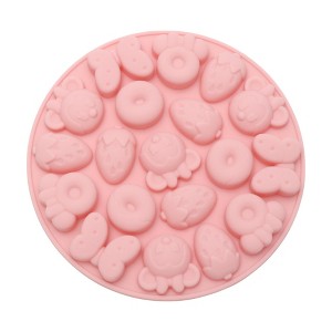 Unique Bargains Candy Making Moulds 16-Cavity Donut Shape Candy Mould Hand Wash 5"x0.43" 1 Pc - 1 of 4