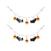 Set of 2, 47.5x7" Halloween Garland for Holiday Wall Decor - 2 of 4