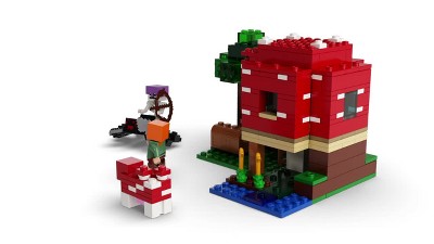 LEGO Minecraft - Juego de The Mushroom House, 21179, juguete de  construcción para niños de 8 años, idea de regalo con figuras de Alex,  Mooshroom y