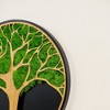 Sevobal Wall Art Life Tree Moss Metal Decor Blending Nature And Elegance Beautifully For Contemporary Spaces, Green, 30"*29"*4.4" - 4 of 4
