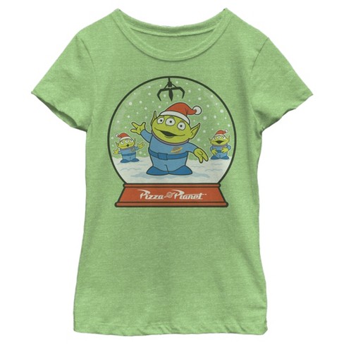 Girl's Toy Story Christmas Alien Snow Globe T-Shirt - image 1 of 3