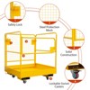 Heavy Duty Steel Forklift Safety Cage,36 x 36 In Foldable Forklift Work Platform of 1200 lbs Load Capacity,Holds 1 to 2 Adults,Ideal for Aerial Work - 4 of 4