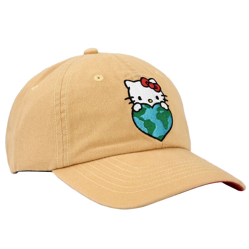 Hello Kitty Embroidered Canvas Cotton Twill Dad Hat, 4 of 8