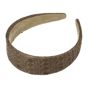 Unique Bargains Women's Fashion Straw Headband 5.91"x1.57"  1 Pc - 1 of 4