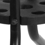 clear top/gray rattan