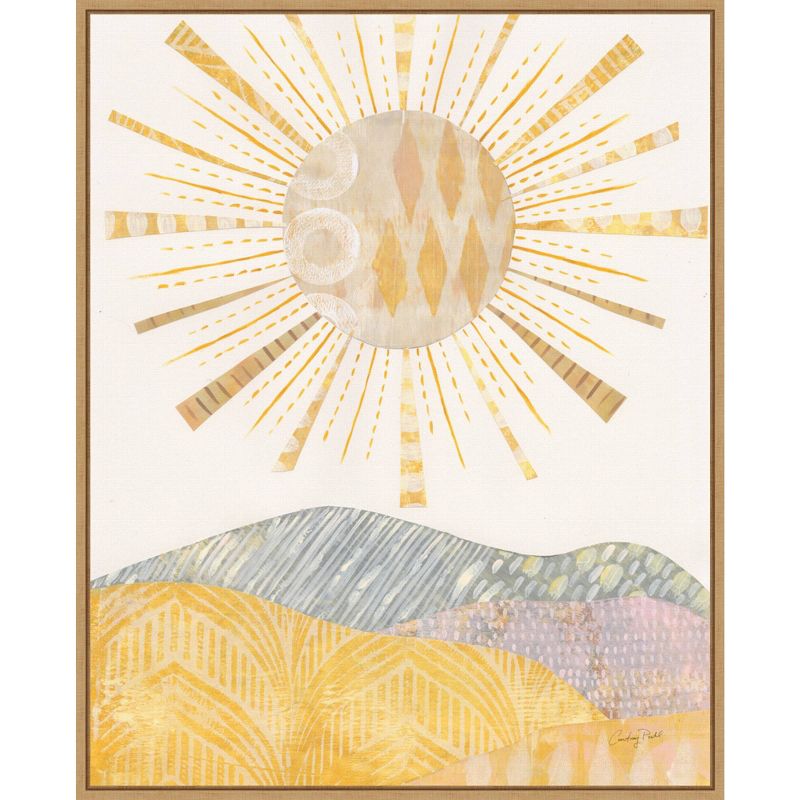 22&#34; x 28&#34; Boho Sunshine II by Courtney Prahl Framed Canvas Wall Art Light Brown - Amanti Art, 1 of 10