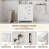 Mshliw 30" Bathroom Vanity with Ceramic Sink, Soft-Close Doors & Drawers, Solid Wood Frame, Modern Storage Cabinet - 3 of 4