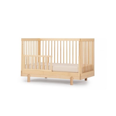 Natural Beechwood 4-in-1 Convertible Crib and Toddler Bed