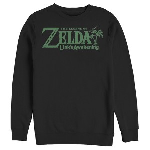 Men's Nintendo Legend of Zelda Link's Awakening Palm Logo Sweatshirt - 1 of 3