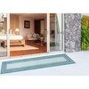 Liora Manne Carmel  Indoor/Outdoor Rug  Aqua.. - 3 of 4