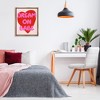 Stupell Industries Dream On Babe Red Heart Black Framed Floater Canvas Wall Art - 2 of 4