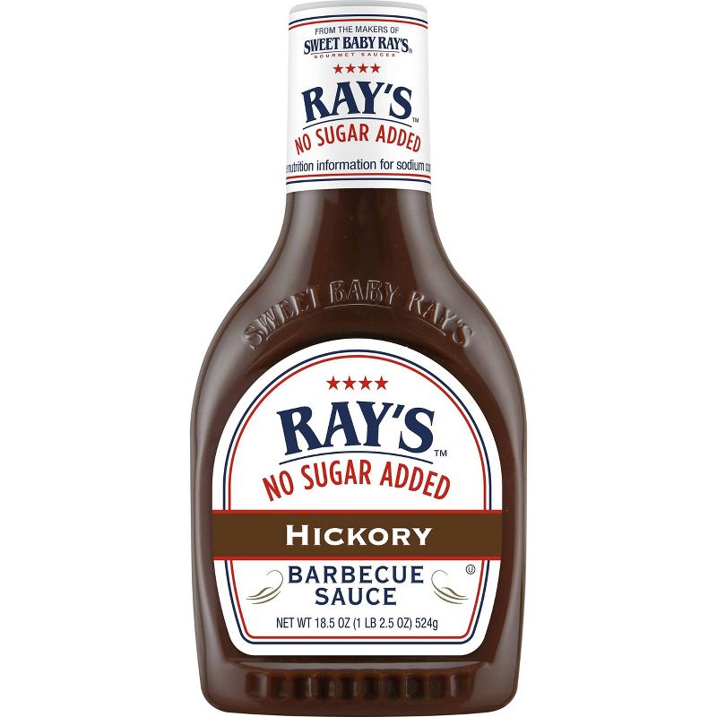Sweet Baby Ray&#39;s No Sugar Added Hickory BBQ Sauce - 18.5oz, 1 of 5