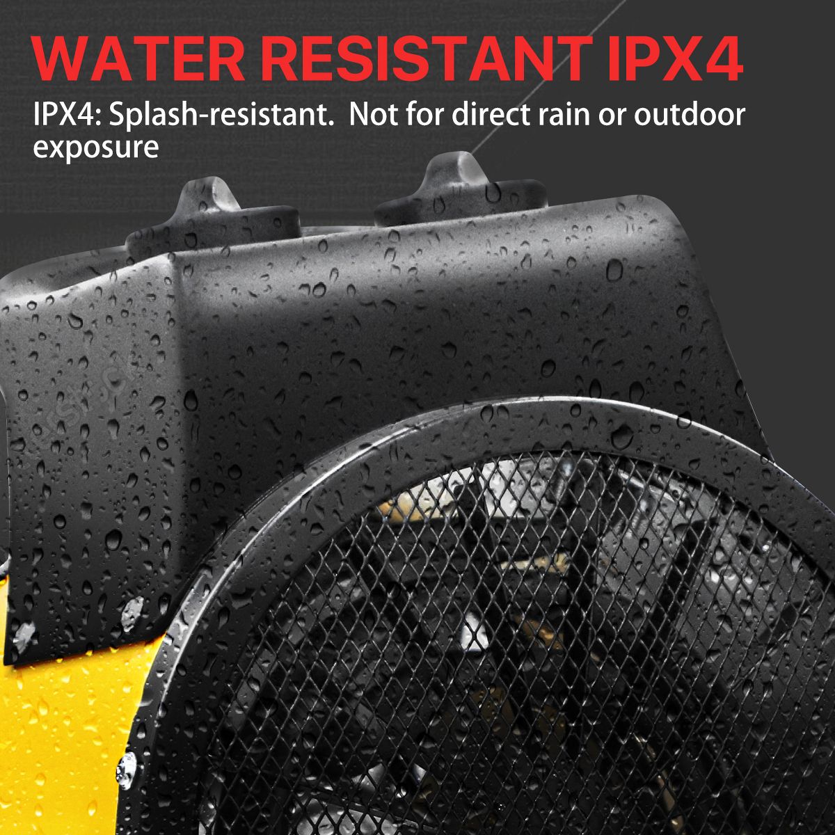 EAGLE PEAK 2 PCS 1500W Indoor Space Greenhouse Heater, Spray Water Resistant IPx4, Over-heat Protection - thumbnail 7