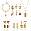The Grinch Holiday Charm Jewelry Advent Set with Earrings and Chains - 2 of 4