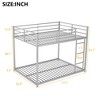 Full Over Full Metal Bunk Bed with Ladder for Bedroom - 4 of 4