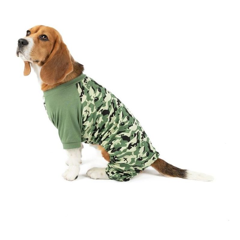Leveret Dog Cotton Pajamas Camouflage L, 2 of 5