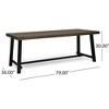Maggift Outdoor Patio Seating Sets, Unique Design, Ideal for Conversations, Perfect for Gardens and Living Spaces, Beige, 79"*36"*30" - 2 of 4