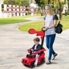 Infans 3 in 1 Ride on Push Car Mercedes Benz G350 Stroller Sliding Car w/ Canopy - 3 of 4