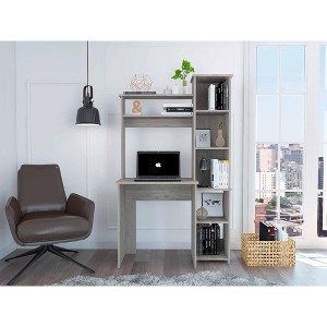 Grungis Office Desk with 6 Shelves,Computer Desk for Home Office,Company - 1 of 4