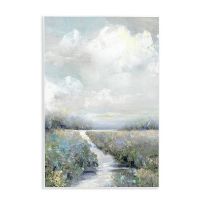Stupell Industries Tranquil Flower Meadow Path, 13" x 19"