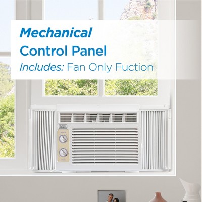 BLACK+DECKER 5000 BTU White Window Air Conditioner with Remote