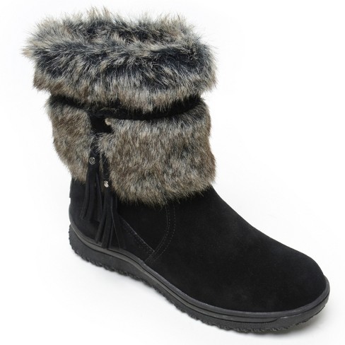 Minnetonka boots outlet black