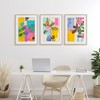 Stupell Industries Drifting Bloom Botanicals 3pc Framed Print Under Glass Set - 2 of 4