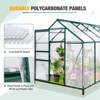 EAGLE PEAK Polycarbonate Aluminum Green House for Backyard Garden - 4 of 4